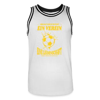 Braunschweig Fußball Spruch Geschenk - Männer Basketball-Trikot - Weiß/Schwarz - Vorne - AI Model Male 185 dark (185cm)