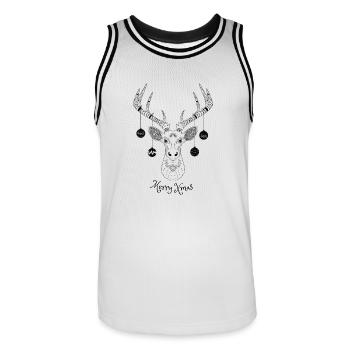noël Hirsch - Maillot de basket Homme - blanc/noir - Devant - AI Model Male 185 dark (185cm)