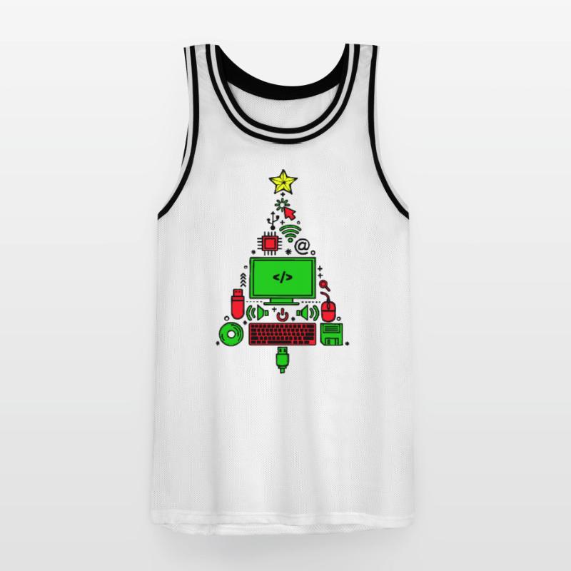 Code Computer Code Debug Skripting Programmierer Männer Basketball-Trikot