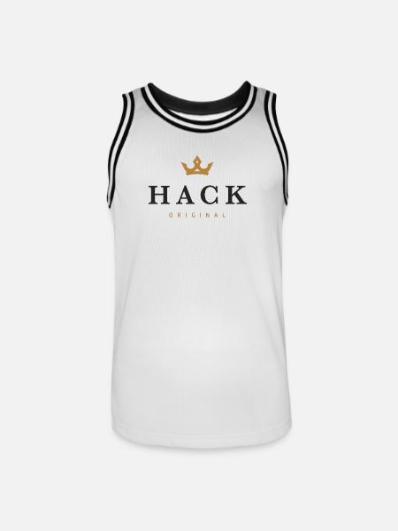 Hack Original Family Logo - Men's Basketball Jersey - white/black
