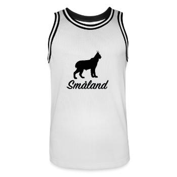 Småland Lynx Suède Région Suède Sud Aperçu - Maillot de basket Homme - blanc/noir - Devant - AI Model Male 185 dark (185cm)