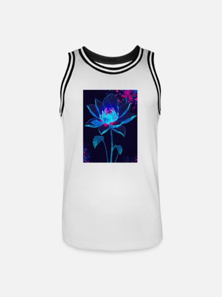 Flourish in the Void - Men's Basketball Jersey - white/black