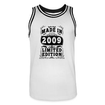 2009 Original 2009 Vintage Vintage rétro anniversa - Maillot de basket Homme - blanc/noir - Devant - AI Model Male 185 dark (185cm)