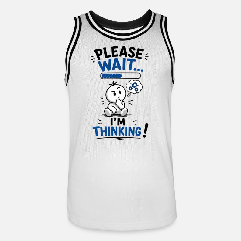Wait... Loading reflection - Men's Basketball Jersey - white/black