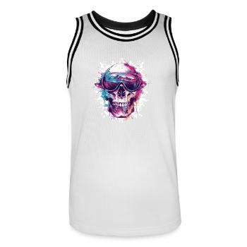 Ski Skull Masque de ski Skull - Maillot de basket Homme - blanc/noir - Devant - AI Model Male 185 dark (185cm)