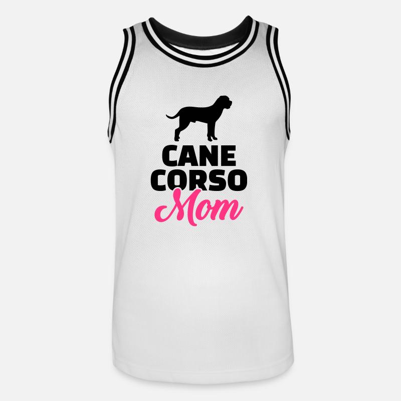 Cane Corso - Männer Basketball-Trikot - Weiß/Schwarz