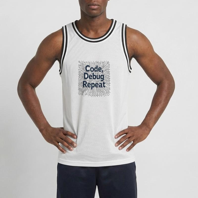 Code Debug Repeat - Software Engineer Men's Basketball Jersey