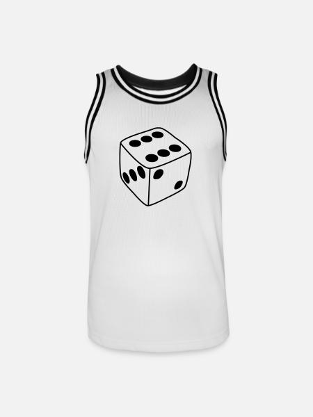 cube - Men's Basketball Jersey - white/black