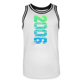 Anniversaire Vintage 2006 Original - Maillot de basket Homme - blanc/noir - Devant - AI Model Male 185 dark (185cm)