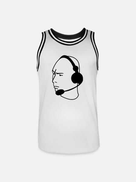 Alderiate - Maillot de basket Homme - blanc/noir