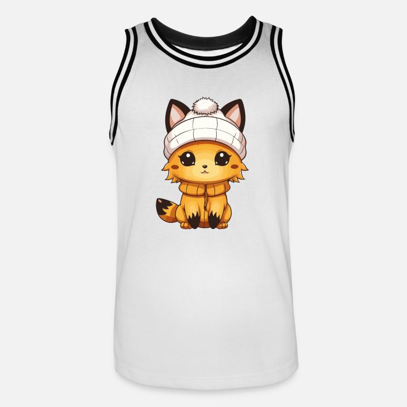 Bande dessinée Fox - Maillot de basket Homme - blanc/noir