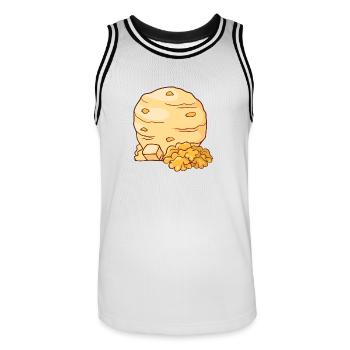 Walnut ice cream ice cream ice cream ice cream ball ice - Men's Basketball Jersey - white/black - Front - AI Model Male 185 dark (185cm)
