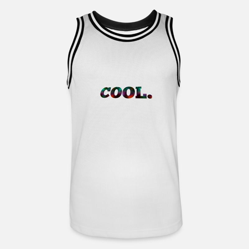 COOL. - Männer Basketball-Trikot - Weiß/Schwarz