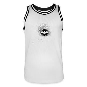 chauve-souris - Maillot de basket Homme - blanc/noir - Devant - AI Model Male 185 dark (185cm)