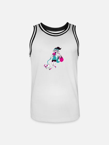 Multitasking - Men's Basketball Jersey - white/black
