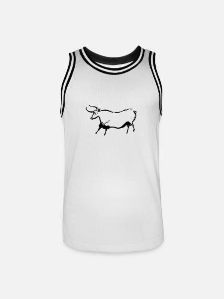 Auroch - Männer Basketball-Trikot - Weiß/Schwarz