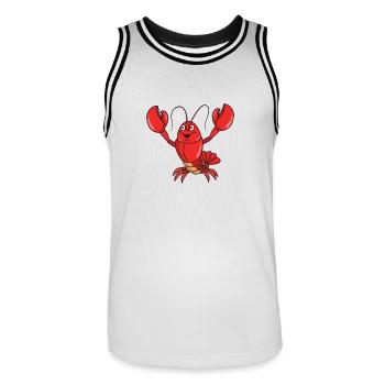 homard - Maillot de basket Homme - blanc/noir - Devant - AI Model Male 185 dark (185cm)