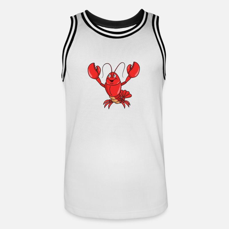homard - Maillot de basket Homme - blanc/noir