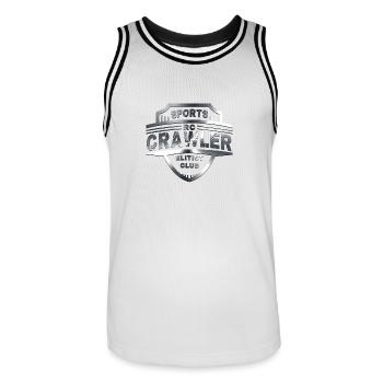 RC crawler sports father son friend gift - Men's Basketball Jersey - white/black - Front - AI Model Male 185 dark (185cm)