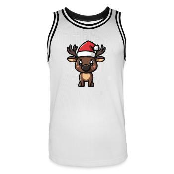 Orignal Noël Noël - Maillot de basket Homme - blanc/noir - Devant - AI Model Male 185 dark (185cm)