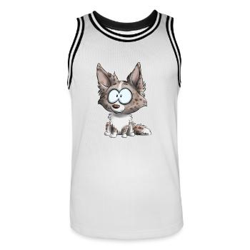 I'm Border Collie - Merle Red - Men's Basketball Jersey - white/black - Front - AI Model Male 185 dark (185cm)