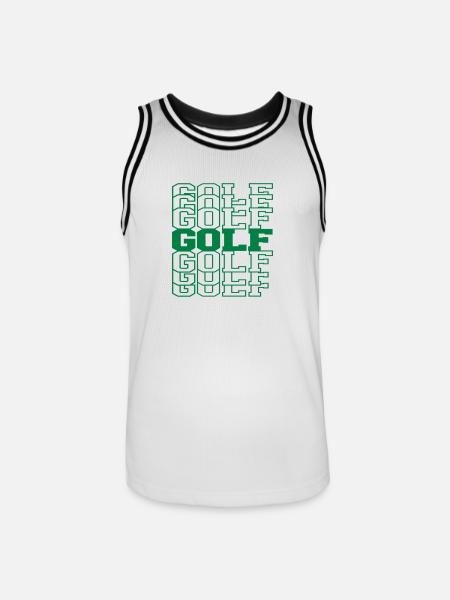 Golf - Männer Basketball-Trikot - Weiß/Schwarz