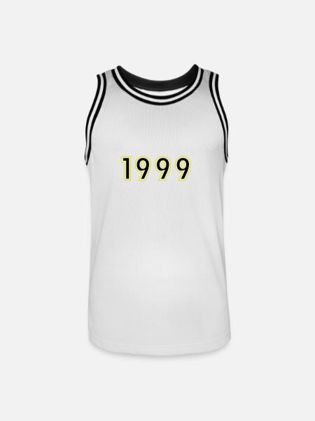 1999 Year Birthday - Men's Basketball Jersey - white/black