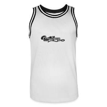 Bräutigam Team Hochzeit Jga - Männer Basketball-Trikot - Weiß/Schwarz - Vorne - AI Model Male 185 dark (185cm)