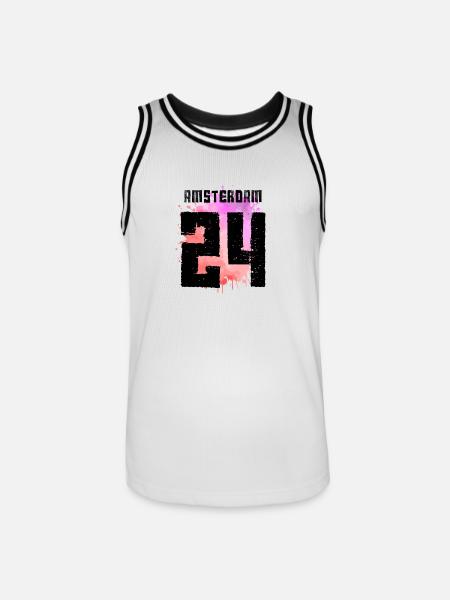 Amsterdam 24 Jersey 2024 Multicoloured - Men's Basketball Jersey - white/black