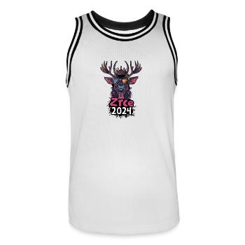 Zrce 2024 Hirsch - Maillot de basket Homme - blanc/noir - Devant - AI Model Male 185 dark (185cm)