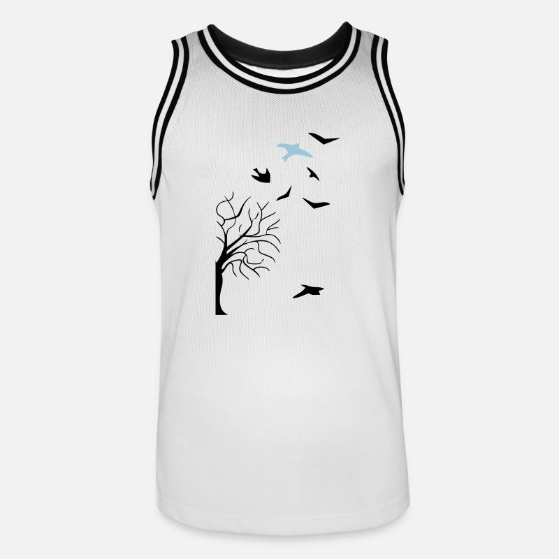 design - Männer Basketball-Trikot - Weiß/Schwarz