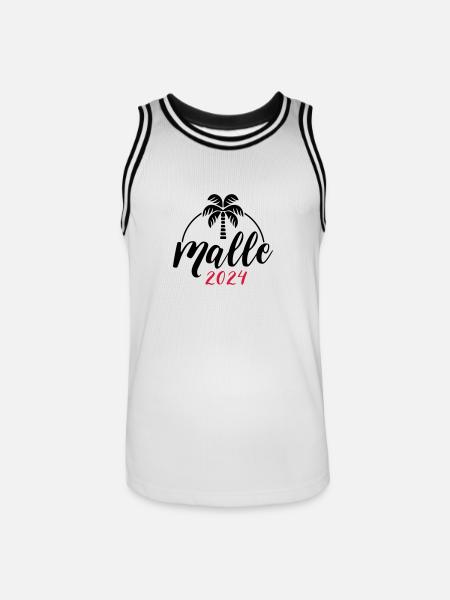 Malle 2024 - Men's Basketball Jersey - white/black