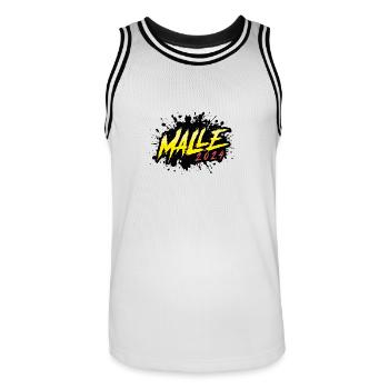 Malle 2024 Palma Majorque - Maillot de basket Homme - blanc/noir - Devant - AI Model Male 185 dark (185cm)
