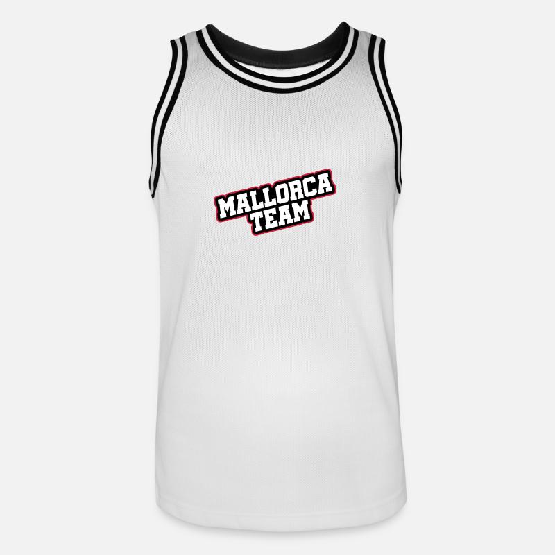 Équipe de Majorque - Maillot de basket Homme - blanc/noir