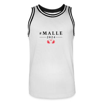 Visite de Malle 2024 à Majorque - Maillot de basket Homme - blanc/noir - Devant - AI Model Male 185 dark (185cm)