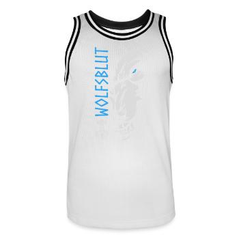 wolfsblut wikinger thor wolf odin norden walhalla - Männer Basketball-Trikot - Weiß/Schwarz - Vorne - AI Model Male 185 dark (185cm)