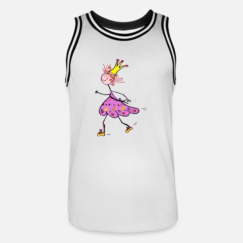 Exécution de la Princesse - Maillot de basket Homme - blanc/noir