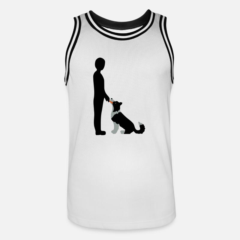 Obedience 3 - Koszulka koszykarska męska - biały/czarny