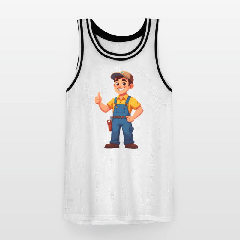 Mechaniker oder Handwerker Männer Basketball-Trikot