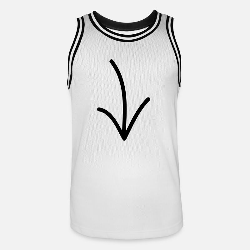 Das Kind bin ich! - Männer Basketball-Trikot - Weiß/Schwarz