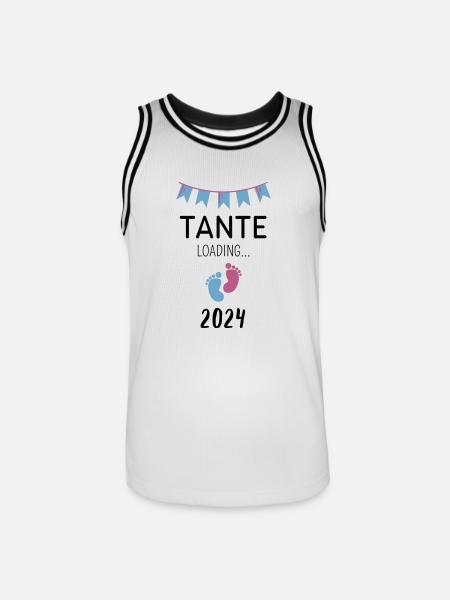 Tante Loading... 2024 - Männer Basketball-Trikot - Weiß/Schwarz