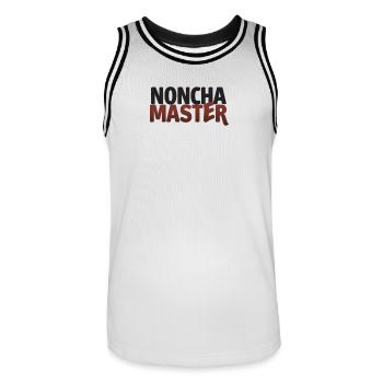 NONCHA MASTER  - Maillot de basket Homme - blanc/noir - Devant - AI Model Male 185 dark (185cm)