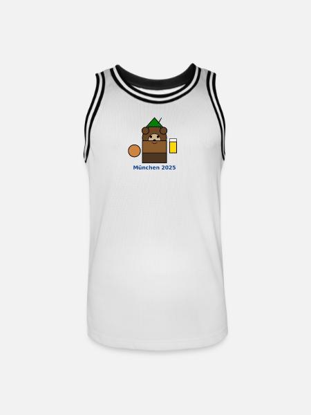 München2025 Bären-Logo - Men's Basketball Jersey - white/black