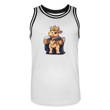 Camel Beer Funny - Men's Basketball Jersey - white/black - Front - AI Model Male 185 dark (185cm)