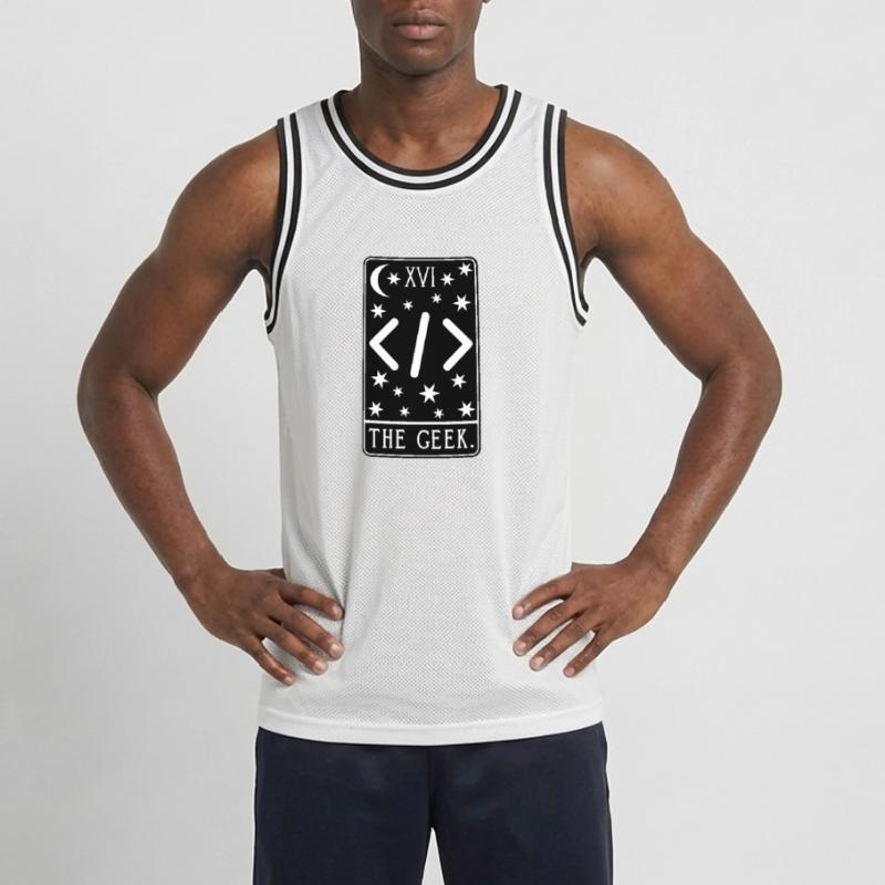 Programmer Tarot Card - Coding Geek Developer Code Men's Basketball Jersey