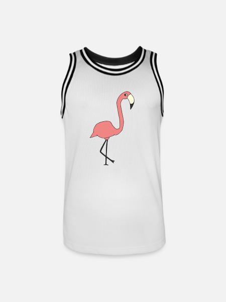 Flamant - Maillot de basket Homme - blanc/noir