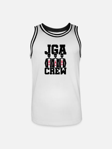Bachelor Party Crew - Men's Basketball Jersey - white/black