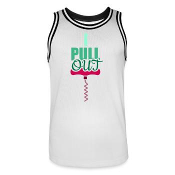 Serveur Barman Barchef - Maillot de basket Homme - blanc/noir - Devant - AI Model Male 185 dark (185cm)