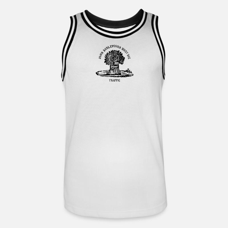 Cordon d’orge - Maillot de basket Homme - blanc/noir