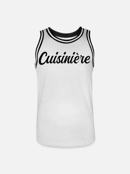 Koch Chef Küche Gastronomie Profi - Männer Basketball-Trikot - Weiß/Schwarz